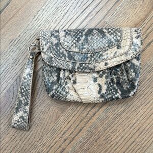 Chic Snakeskin Clutch